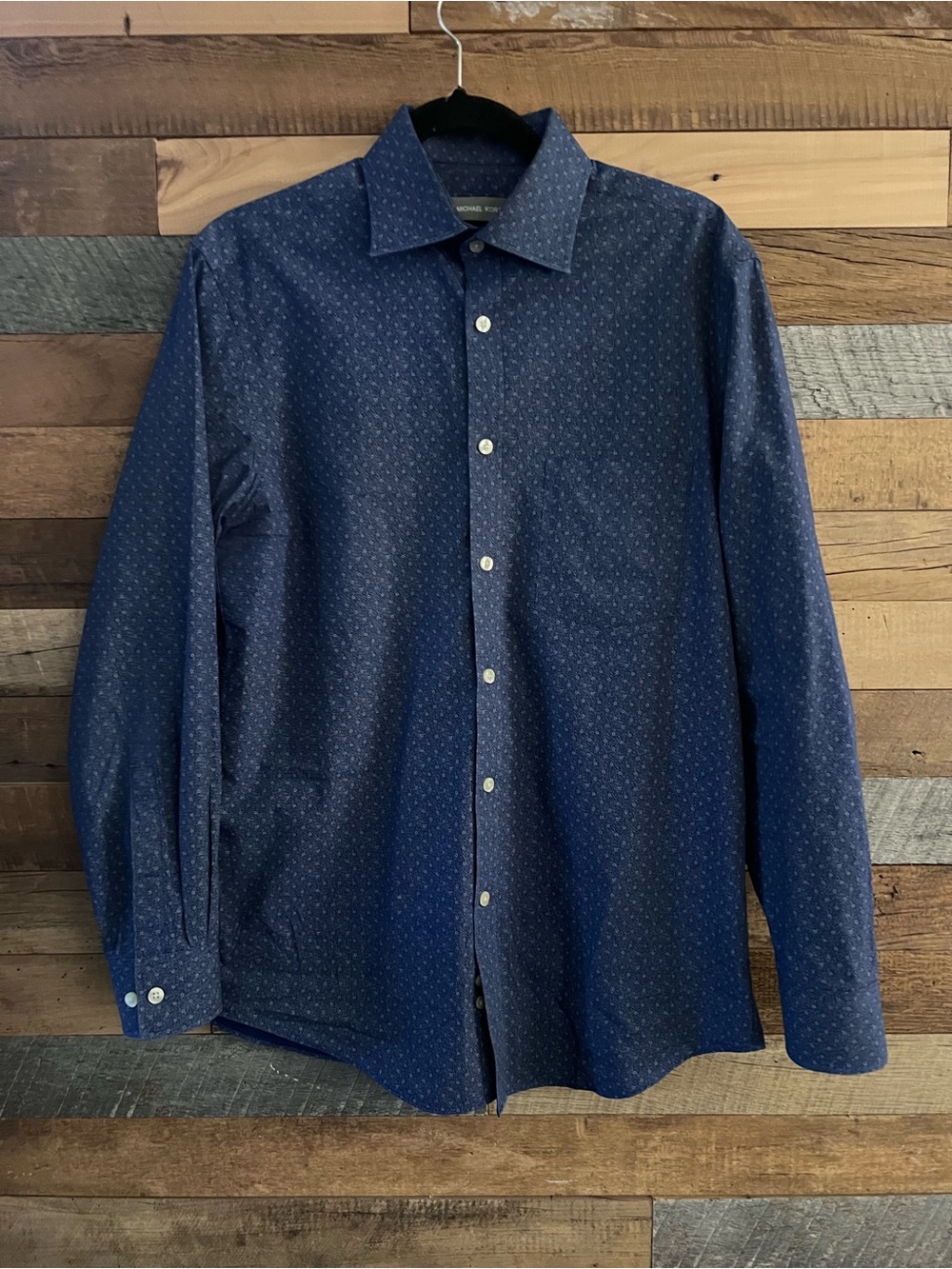 Michael Kors Men's Navy Dress Shirt. Size 15-15 1/2